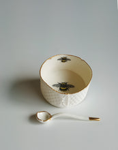Load image into Gallery viewer, Bee Ramekin Dish with Gold Lustre Rim