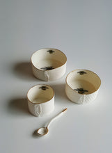 Load image into Gallery viewer, Bee Ramekin Dish with Gold Lustre Rim