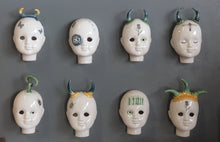 Load image into Gallery viewer, Porcelain hanging Wall dolls
