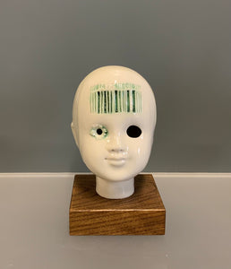 Porcelain doll barcode head