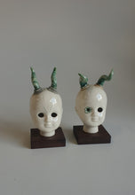Load image into Gallery viewer, Porcelain Doll highland cow horns
