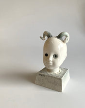 Load image into Gallery viewer, Ram Horn Doll with ceramic base
