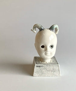 Ram Horn Doll with ceramic base