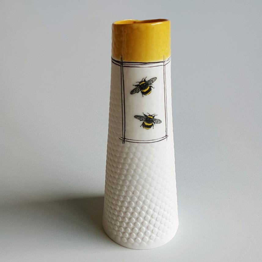 Tapered Vase with Bee's